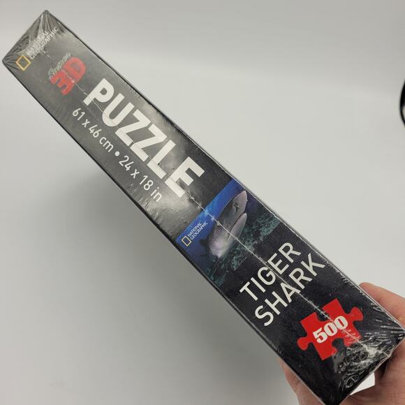 NWT National Geographic Super 3D Tiger Shark Puzzle 500 piece Family Fun 24x18 - Picture 4 of 5